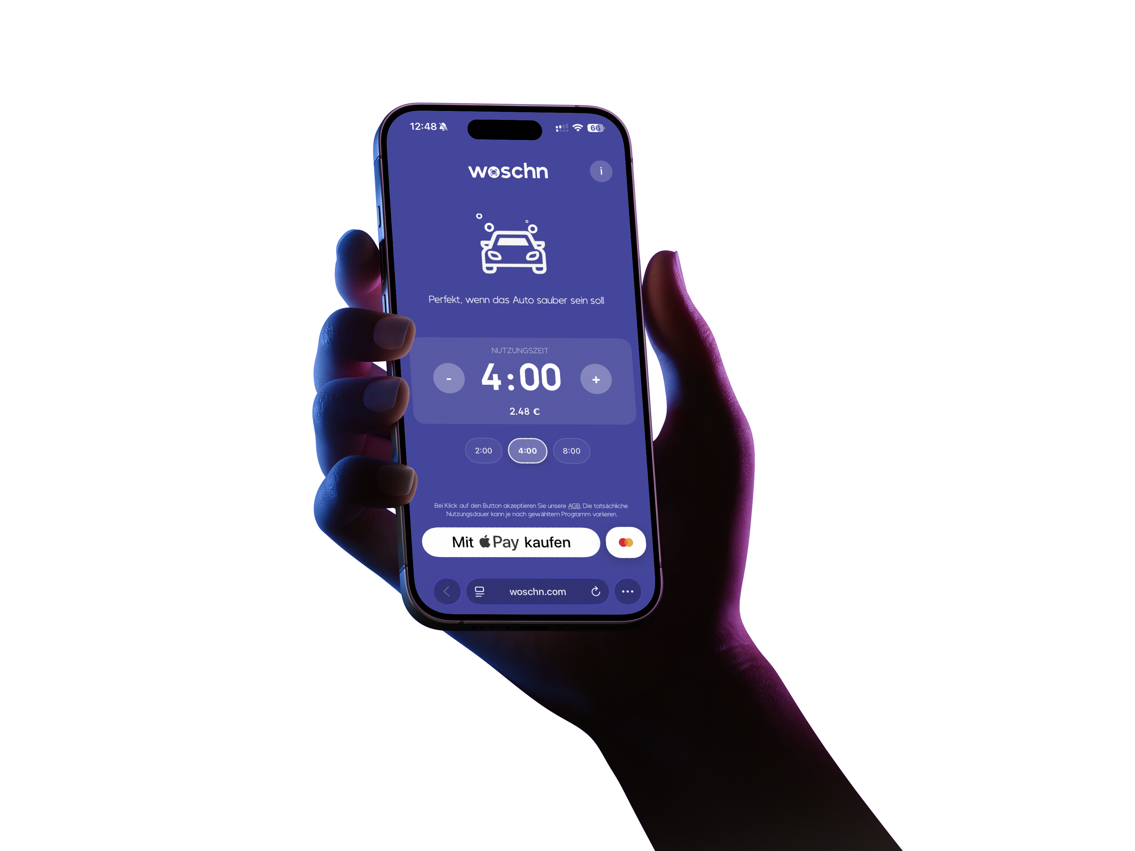 woschn App – Bargeldlose Zahlung an der Waschbox